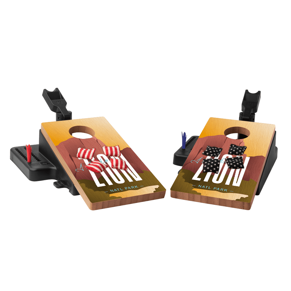 Zion Double Chuck Mini Cornhole Tabletop Game, - American Cornhole Association