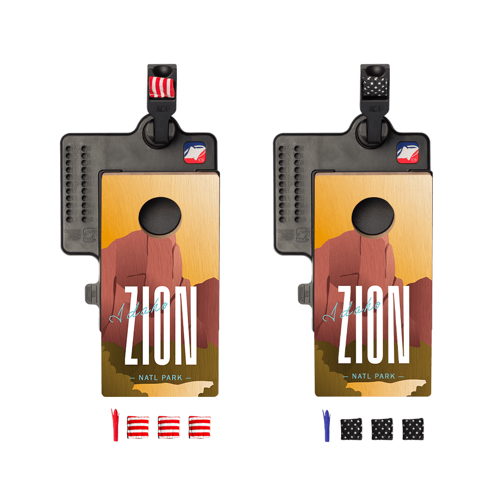 Zion Double Chuck Mini Cornhole Tabletop Game, - American Cornhole Association