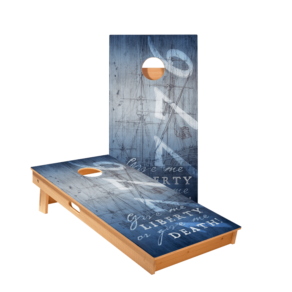 1776 Blue Star Cornhole Boards - ACA - 000171 | American Cornhole Association