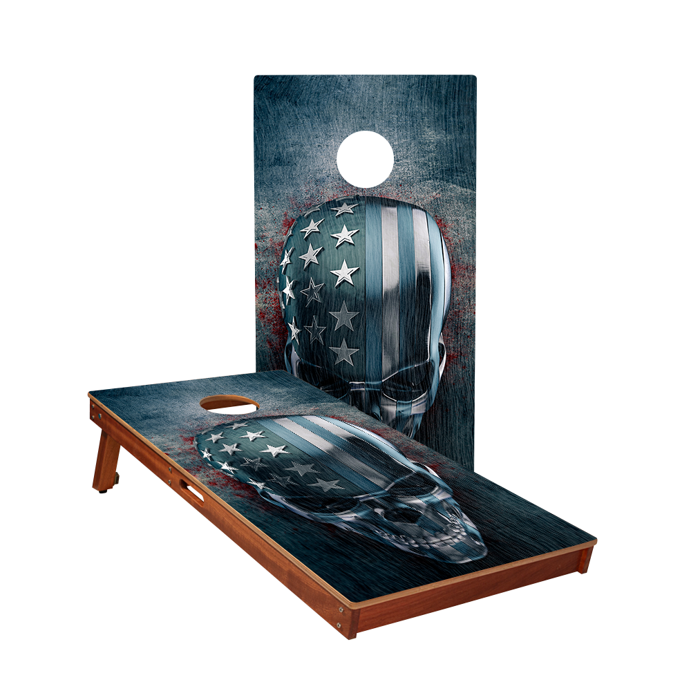 2x4 Sig Pro USA Skull Professional Regulation Cornhole Boards