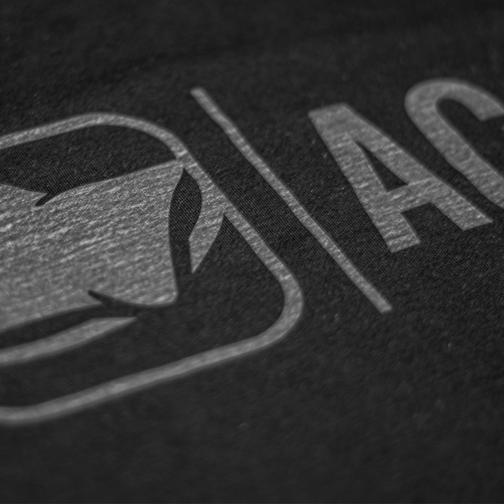 ACA Black T-Shirt with Gray ACA Logo