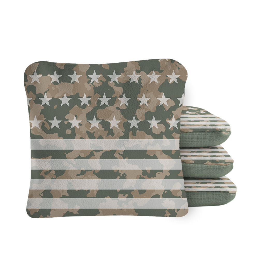 6-in Synergy Pro American Flag Camouflage Professional Regulation Cornhole Bags
