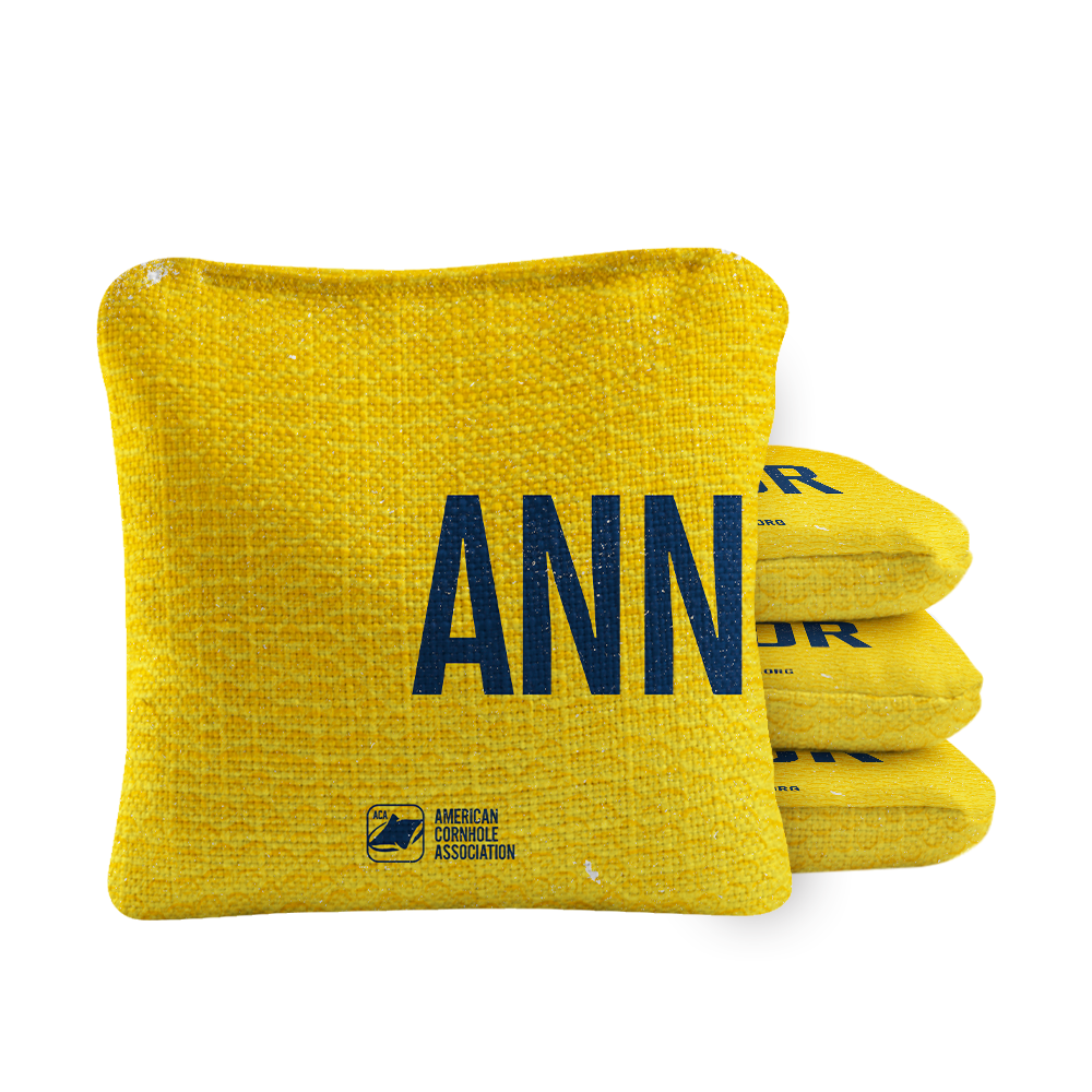 Ann Arbor Campus Gameday Synergy Pro Cornhole Bags