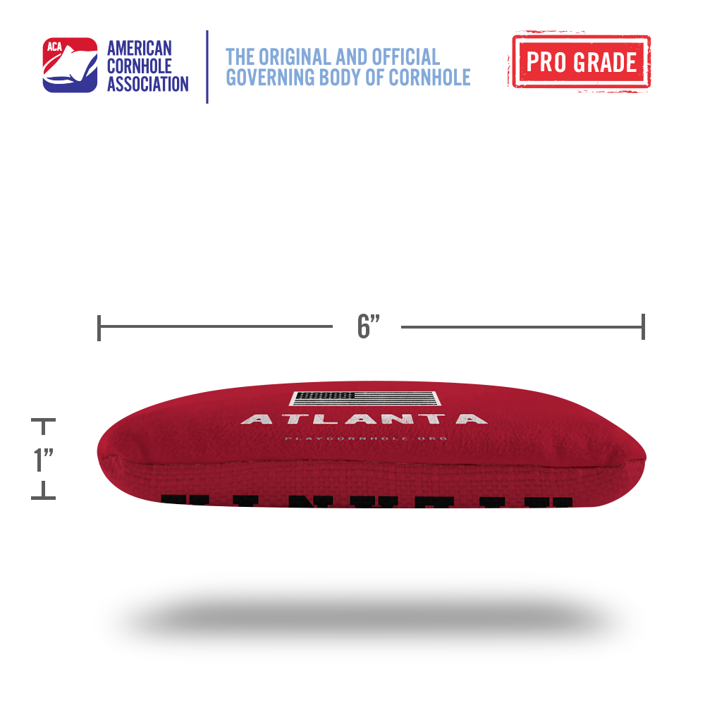 6-in Synergy Pro Gameday Atlanta Football Professional Regulation Cornhole Bags