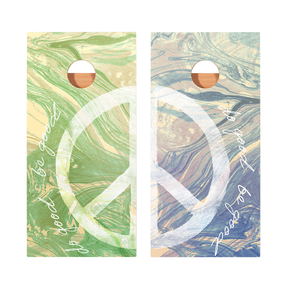 2x4 Star Be Good, Do Good Peace Professional Regulation Cornhole Boards