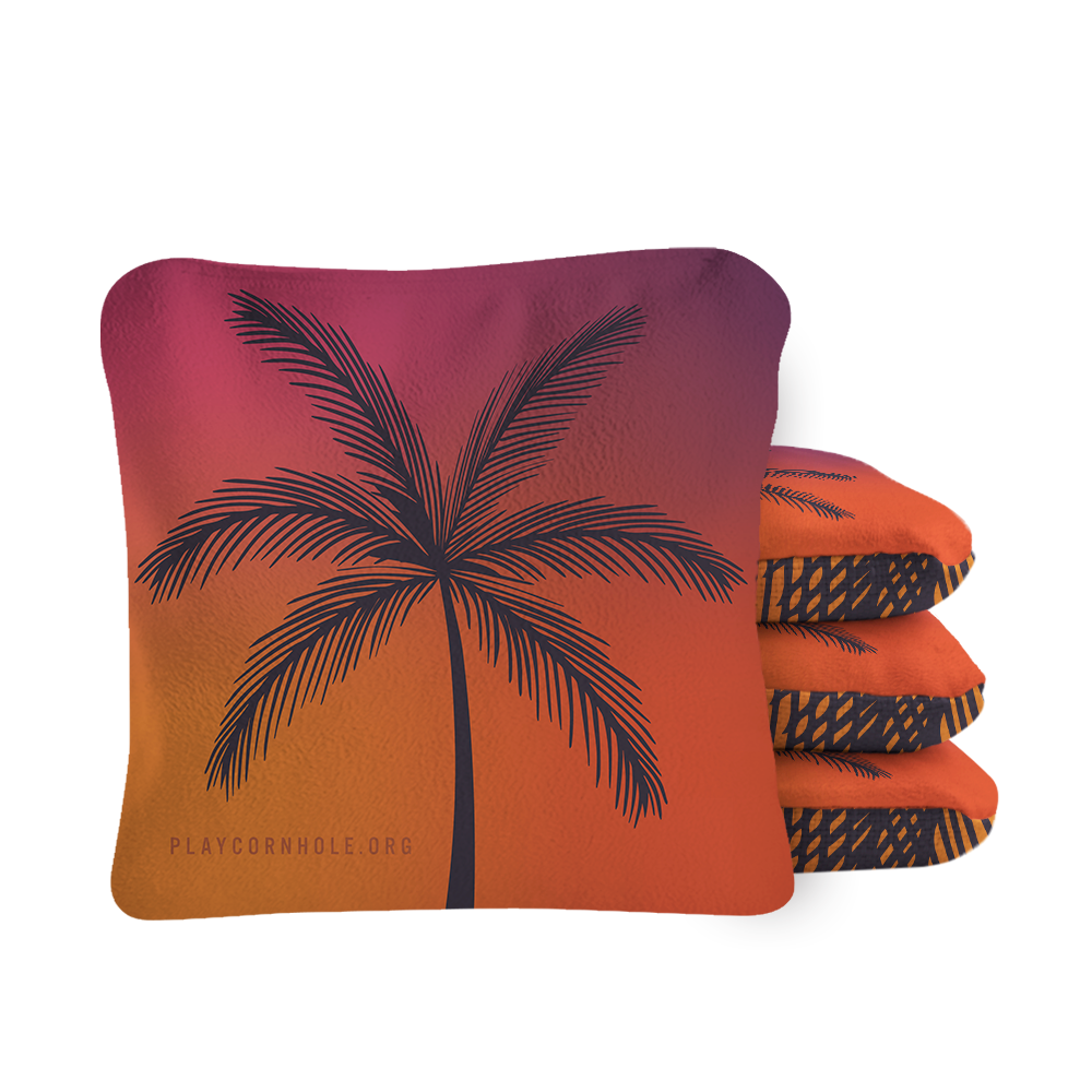 6-in Synergy Pro Tropical Sunset Professional Regulation Cornhole Bags