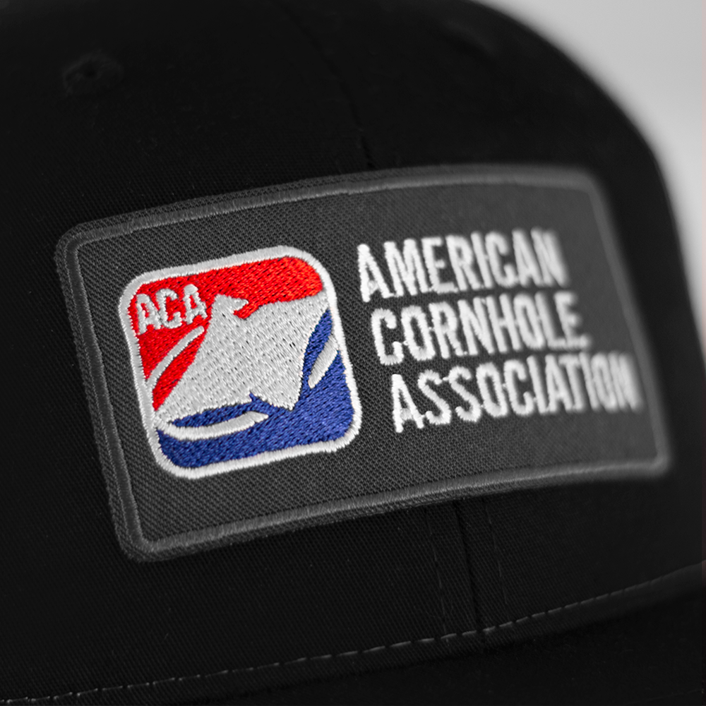 ACA Black/Gray Richardson Snapback Trucker Hat with Classic ACA Logo Patch