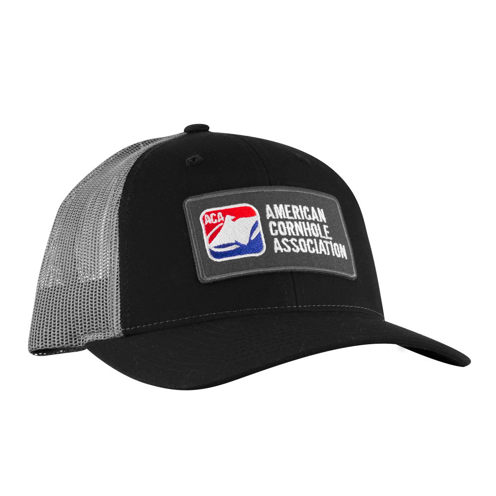 ACA Black/Gray Richardson Snapback Trucker Hat with Classic ACA Logo Patch