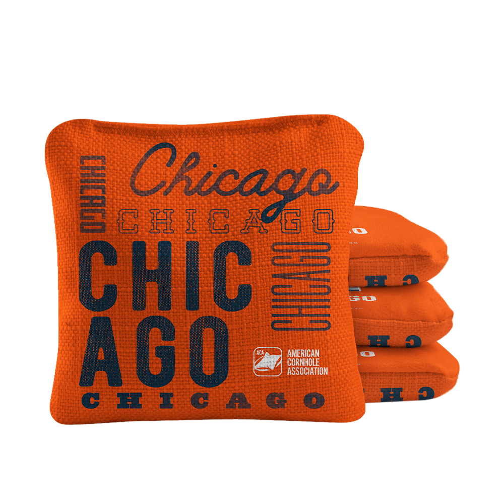 Chicago Football Vintage Gameday Synergy Pro Cornhole Bags