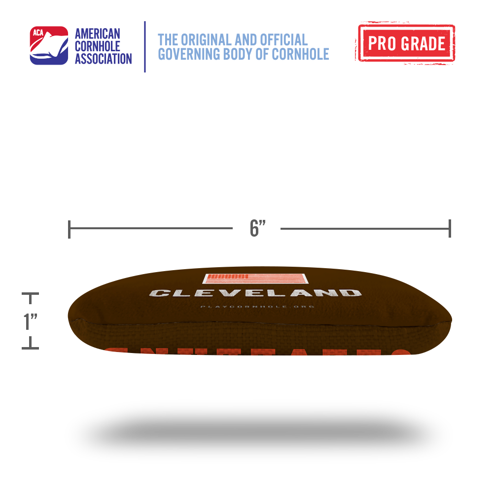 Cleveland Football Vintage Gameday Synergy Pro Cornhole Bags