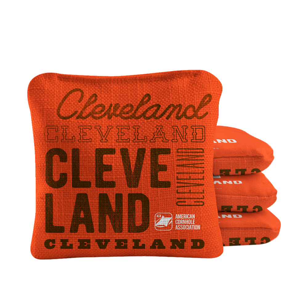 Cleveland Football Vintage Gameday Synergy Pro Cornhole Bags