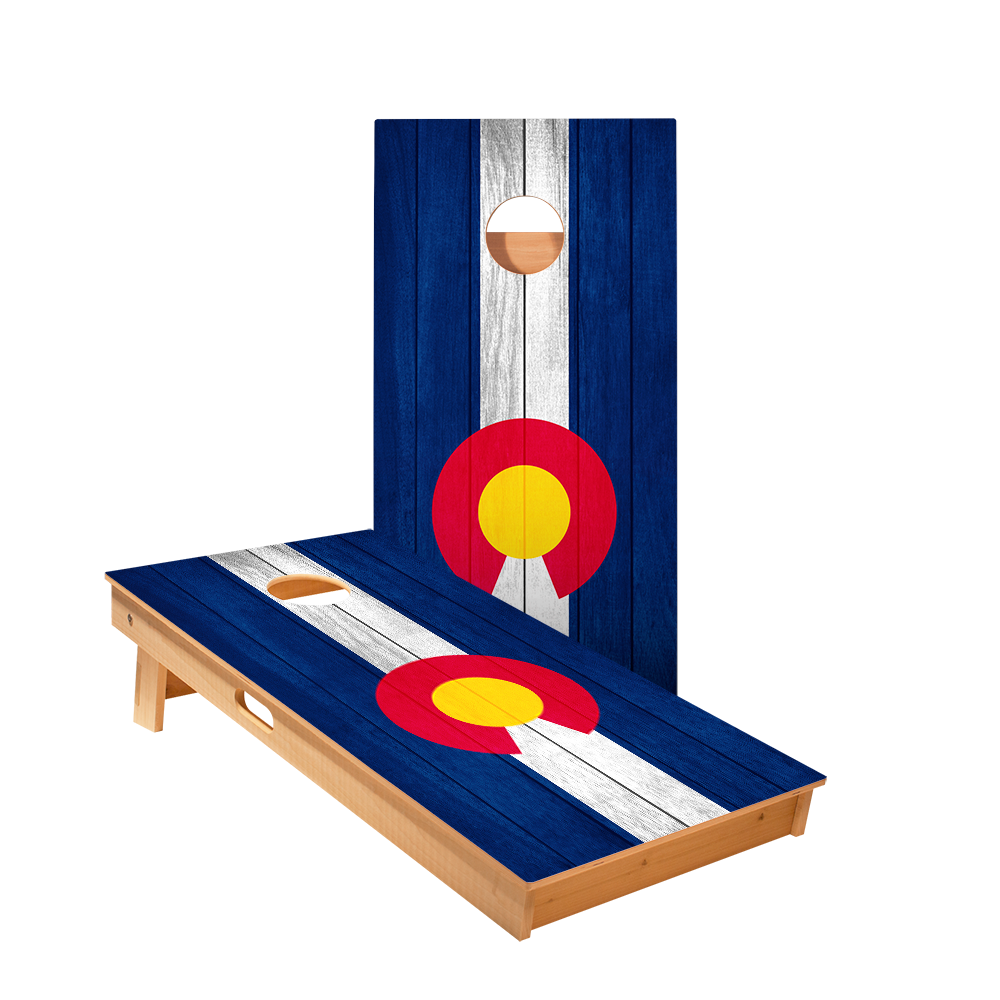 2x4 Star Colorado Flag Professional Regulation Cornhole Boards