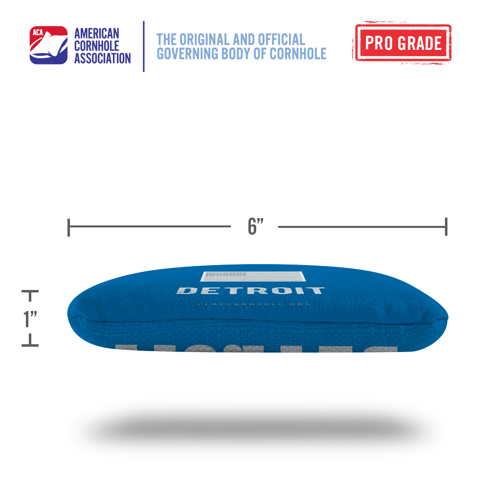 Detroit Football Vintage Gameday Synergy Pro Cornhole Bags