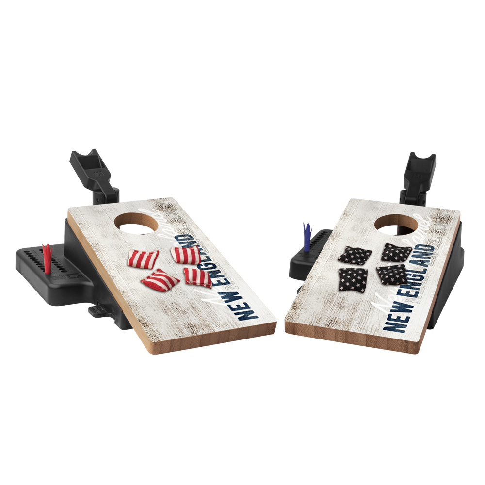 New England Football Vintage Gameday Double Chuck Mini Cornhole Tabletop Game