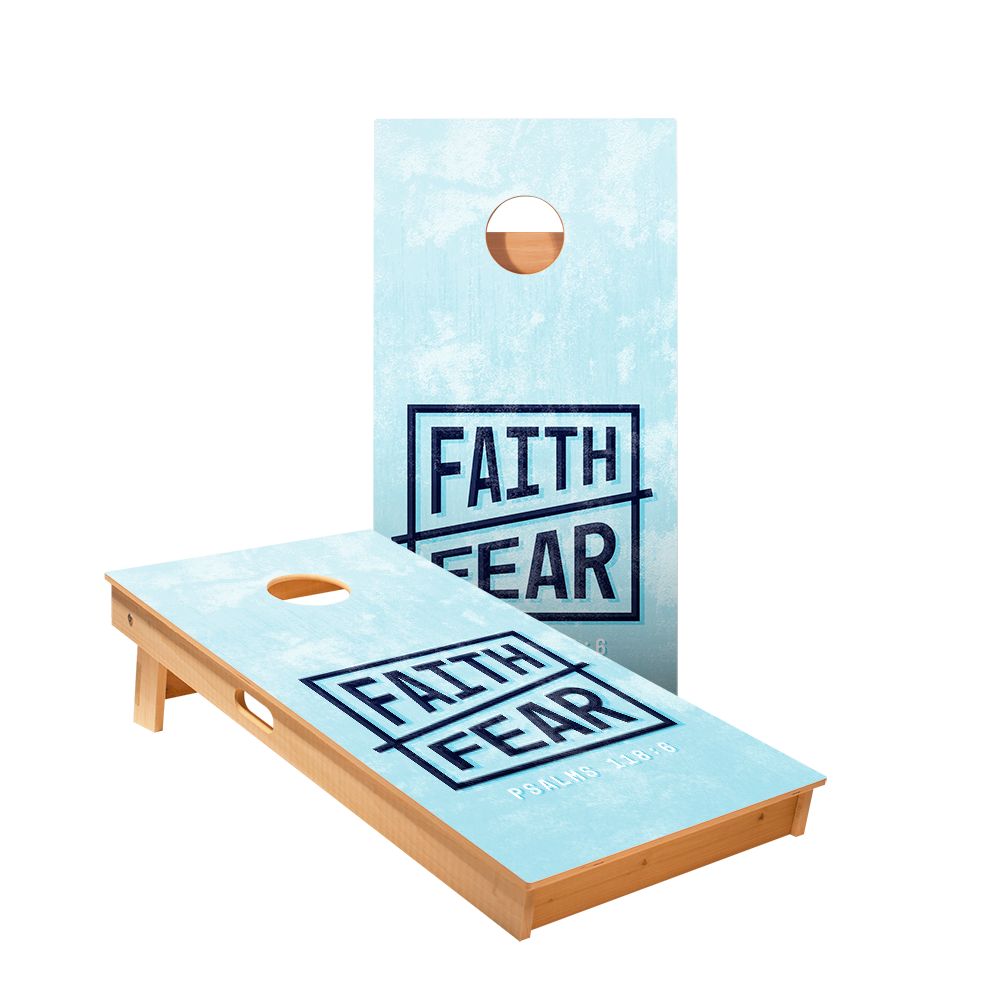 2x4 Star Faith Over Fear Professional Regulation Cornhole Boards