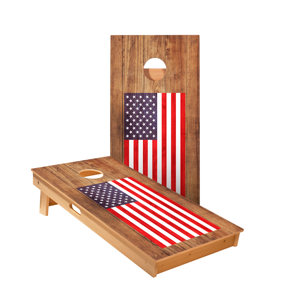 2x4 Star American Flag Professional Regulation Cornhole Boards