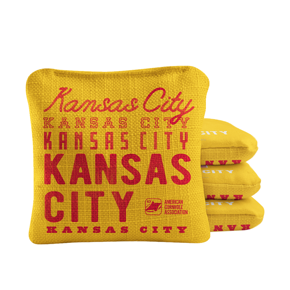 Kansas City Football Vintage Gameday Synergy Pro Cornhole Bags