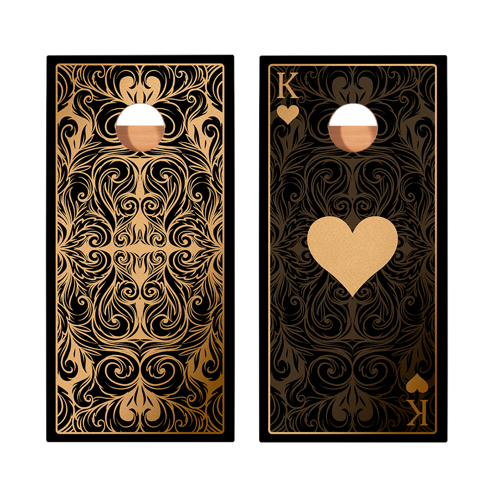 2x4 Star King Of Hearts Professional Regulation Cornhole Boards