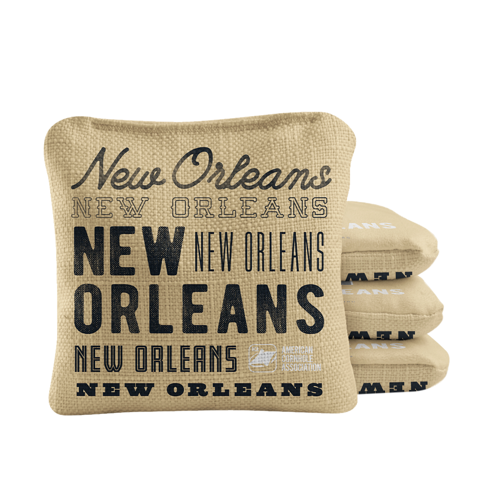 New Orleans Football Vintage Gameday Synergy Pro Cornhole Bags