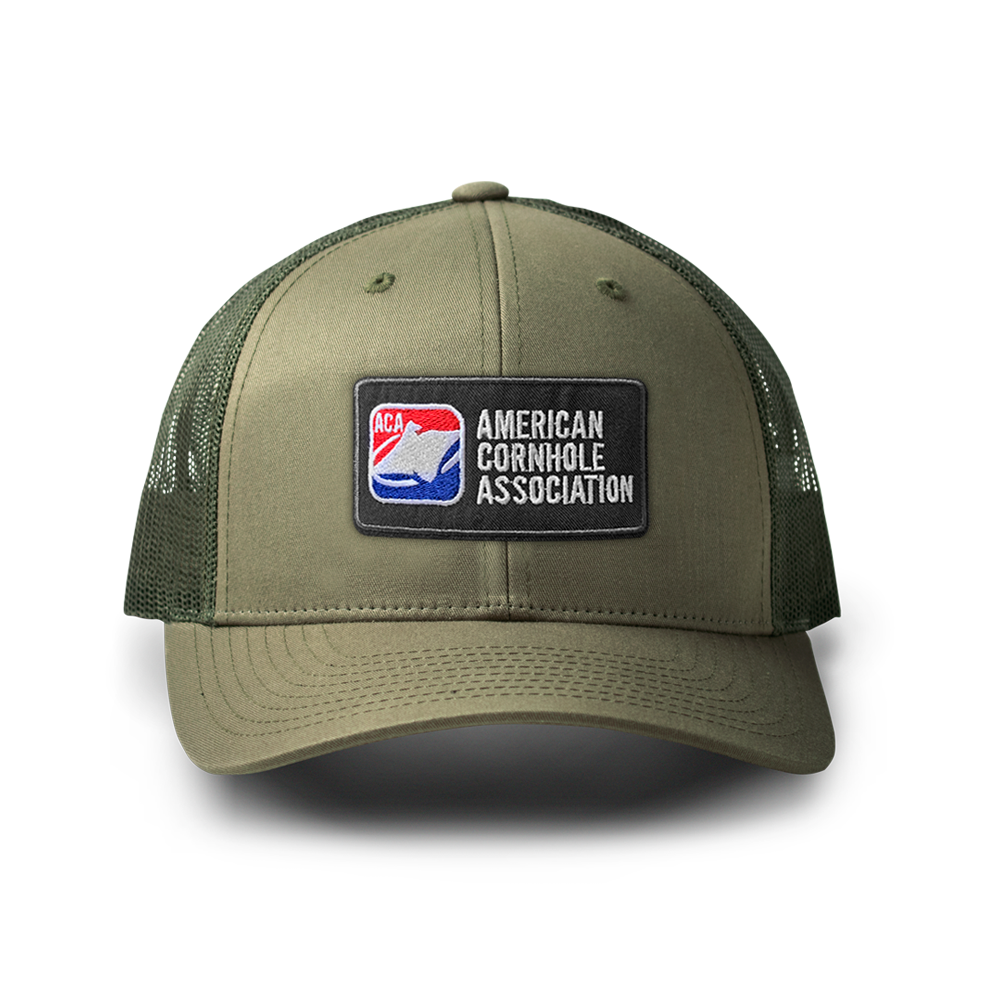 ACA Olive Richardson Snapback Trucker Hat with Classic ACA Logo Patch
