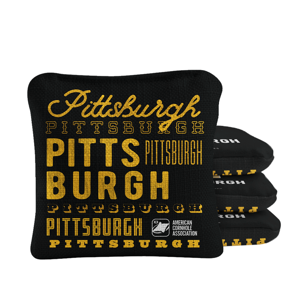 6-in Synergy Pro Gameday Pittsburgh Football Professional Regulation Cornhole Bags