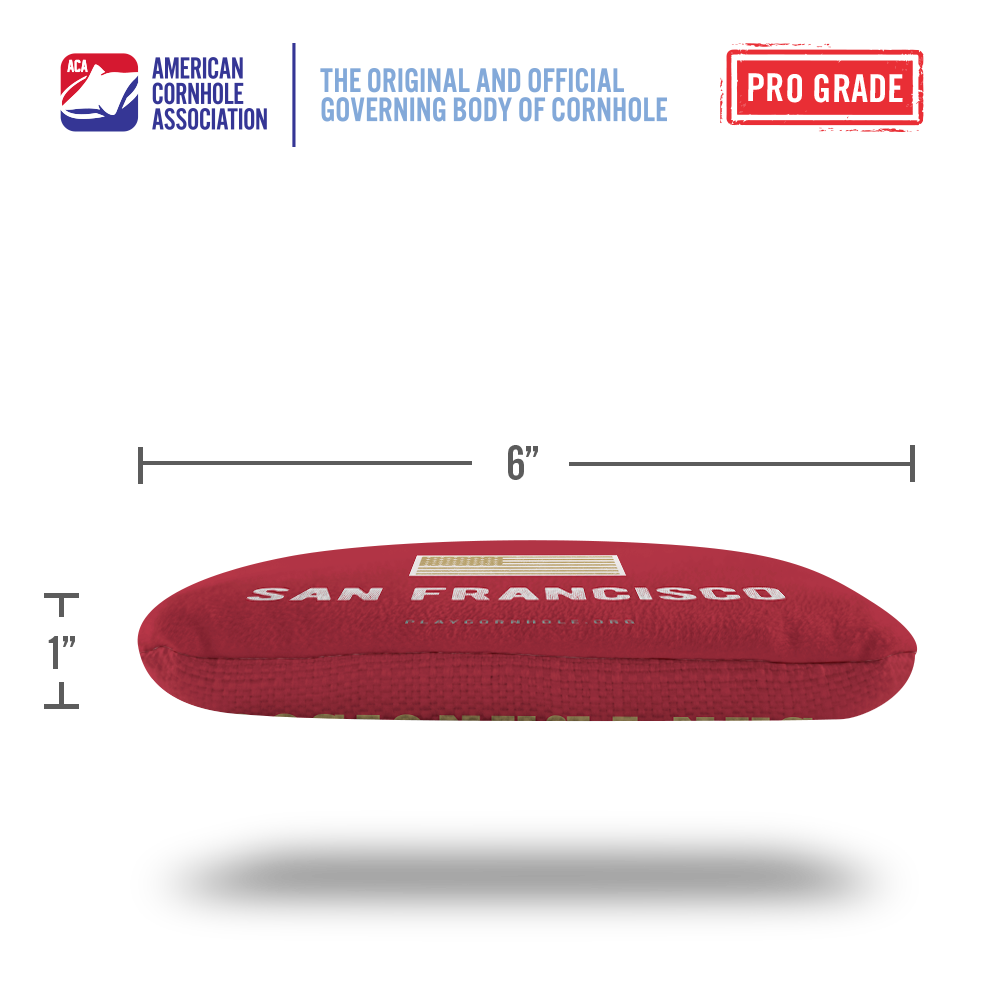 San Francisco Football Vintage Gameday Synergy Pro Cornhole Bags