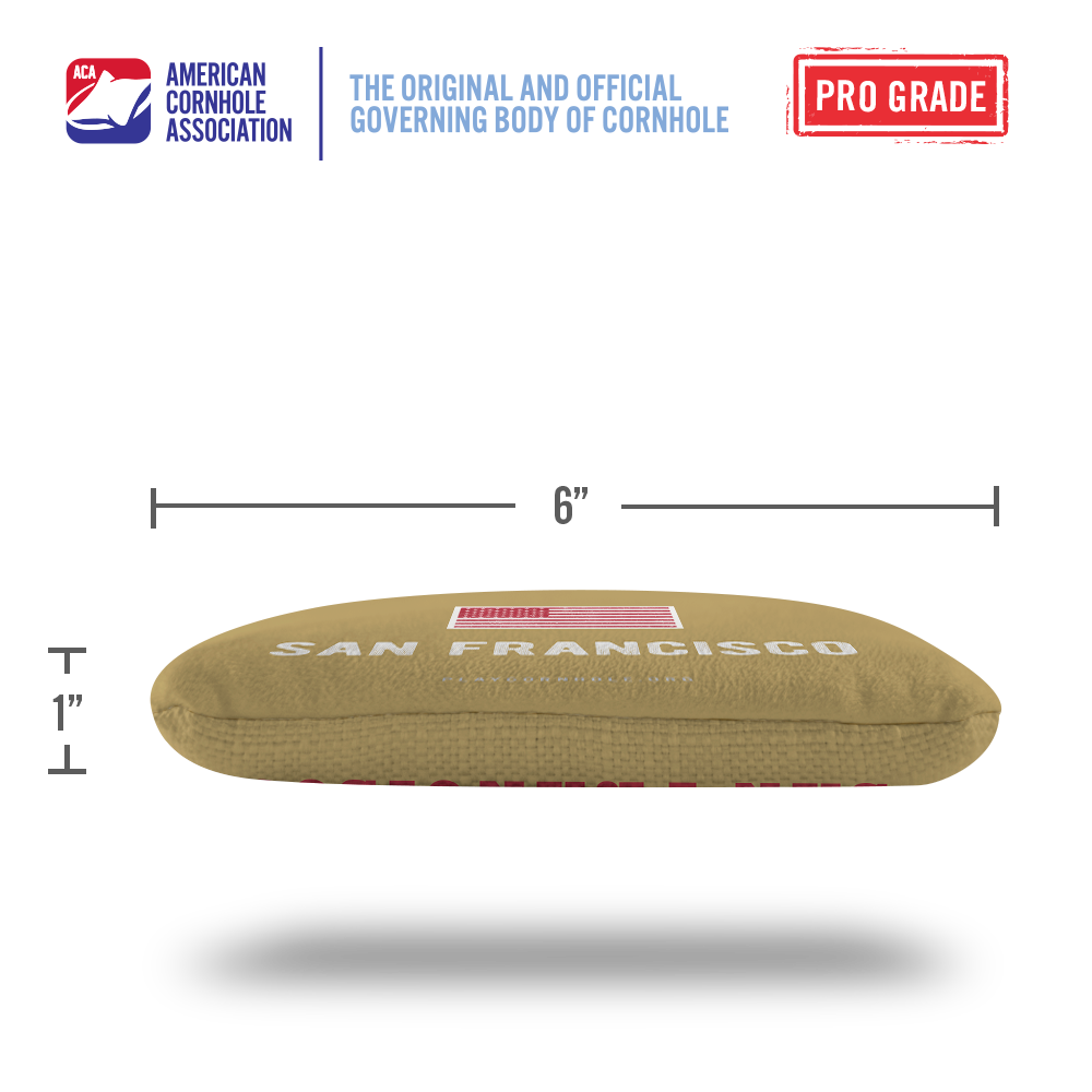 San Francisco Football Vintage Gameday Synergy Pro Cornhole Bags
