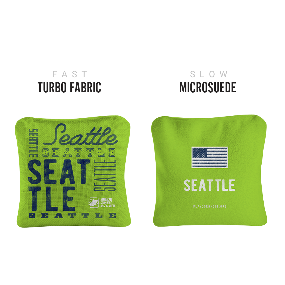 Seattle Football Vintage Gameday Synergy Pro Cornhole Bags