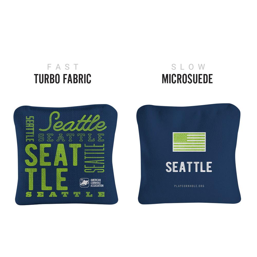Seattle Football Vintage Gameday Synergy Pro Cornhole Bags