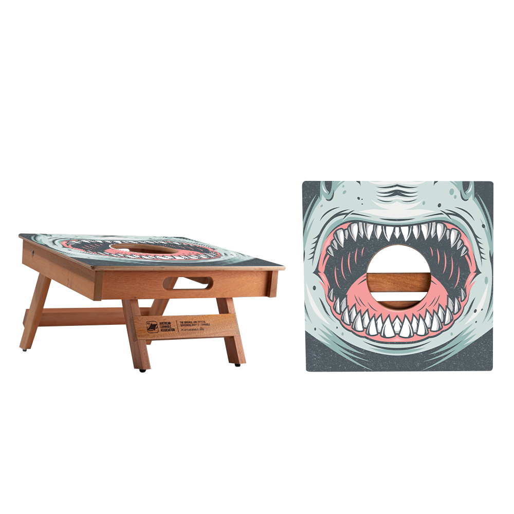 Airmail Box Shark Mouth Recreation Cornhole Boards