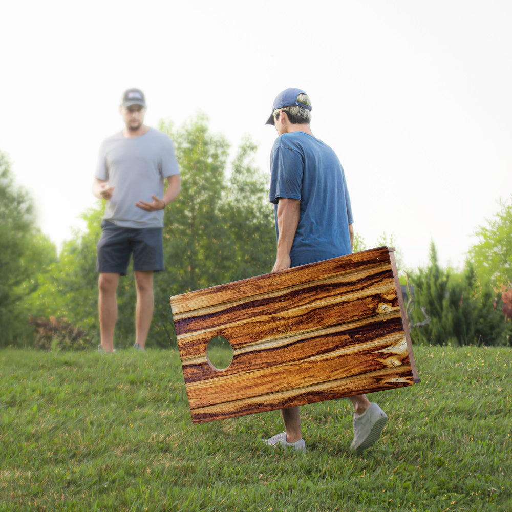 2x4 Sig Pro Burnt Wood Professional Regulation Cornhole Boards