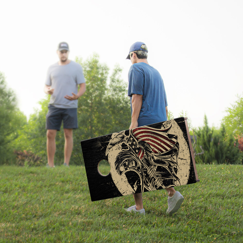 2x4 Sig Pro USA Grim Reaper Professional Regulation Cornhole Boards