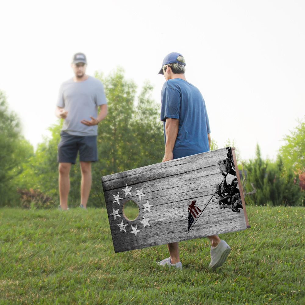 2x4 Sig Pro Raise The Flag Professional Regulation Cornhole Boards