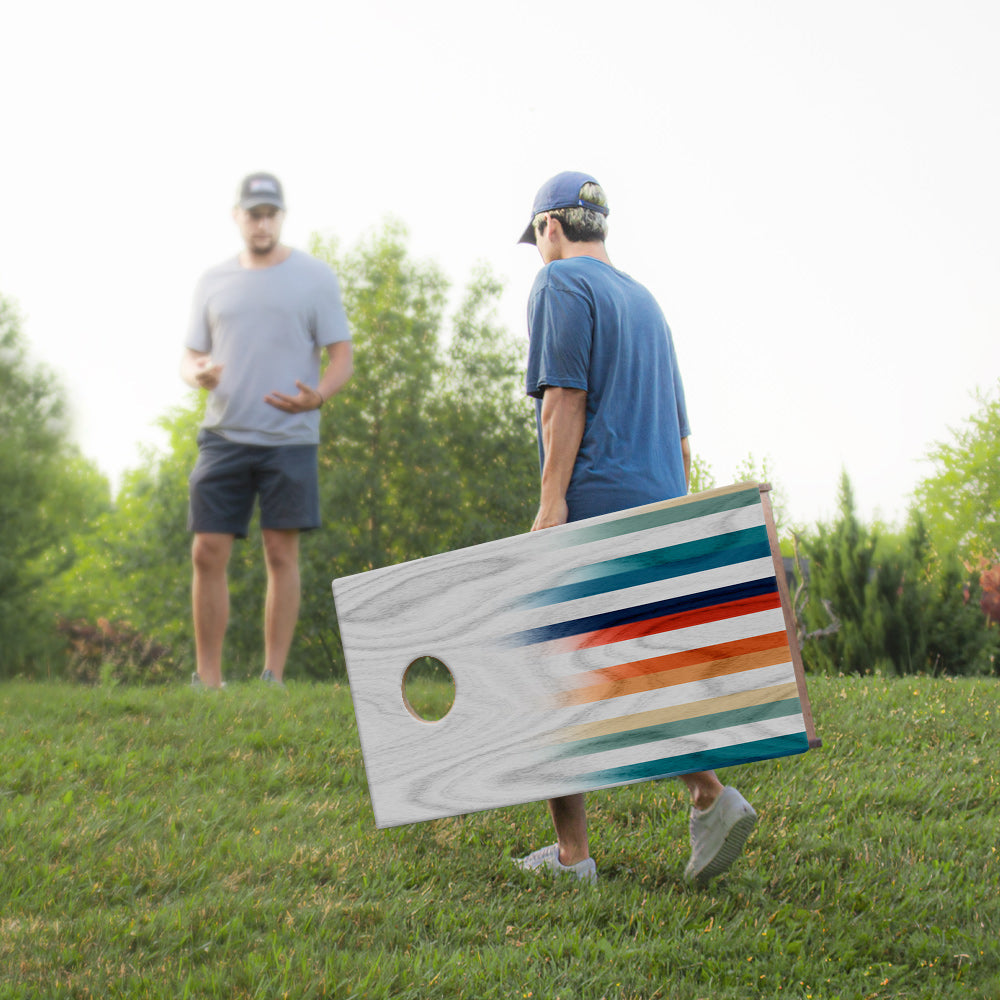 2x4 Sig Pro Multi Faded Stripes Professional Regulation Cornhole Boards