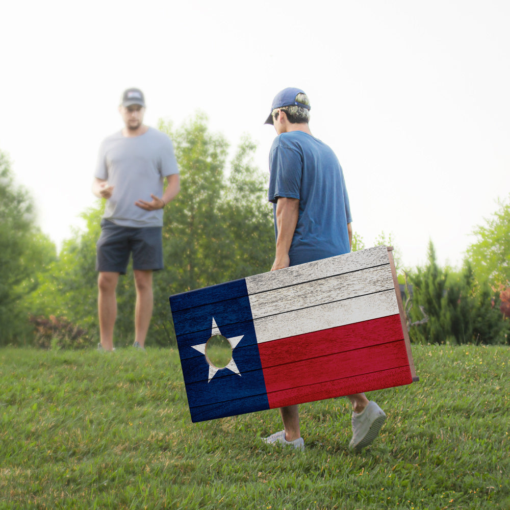 2x4 Sig Pro Texas Flag Professional Regulation Cornhole Boards