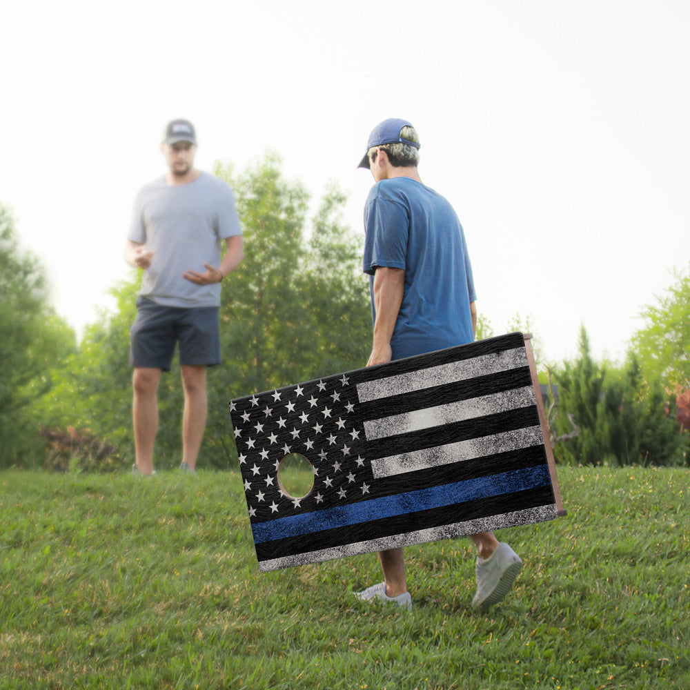 2x4 Sig Pro Thin Blue Line Professional Regulation Cornhole Boards