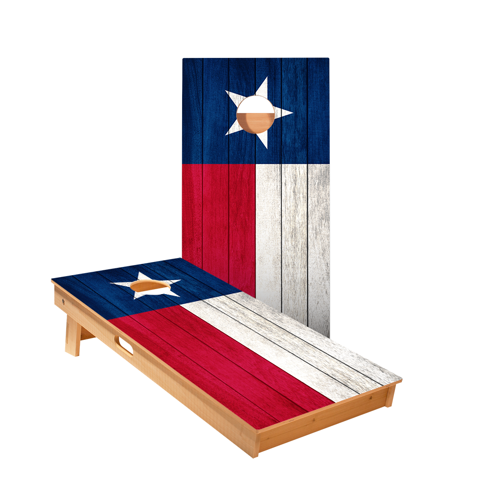 2x4 Star Texas Flag Professional Regulation Cornhole Boards