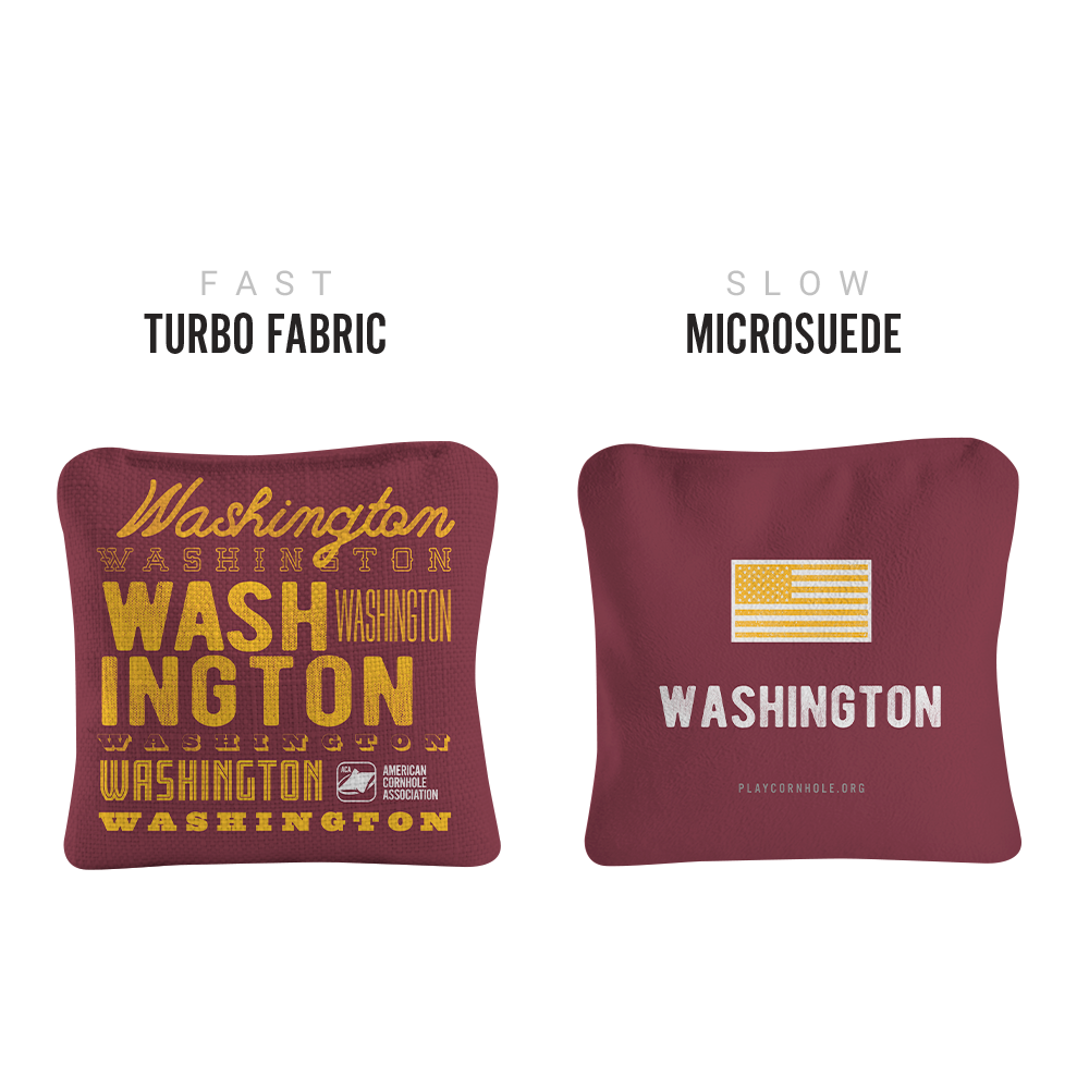 6-in Synergy Pro Gameday Washington Football Professional Regulation Cornhole Bags