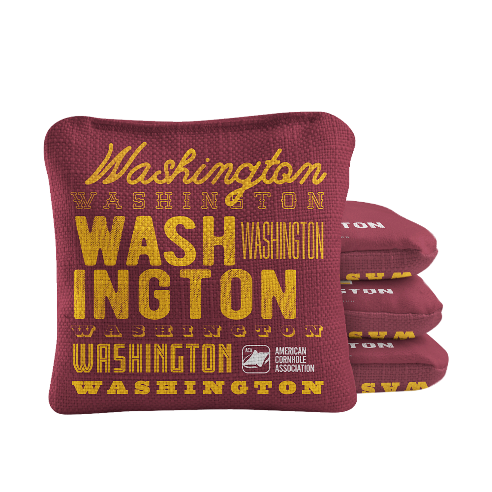 Washington Football Vintage Gameday Synergy Pro Cornhole Bags