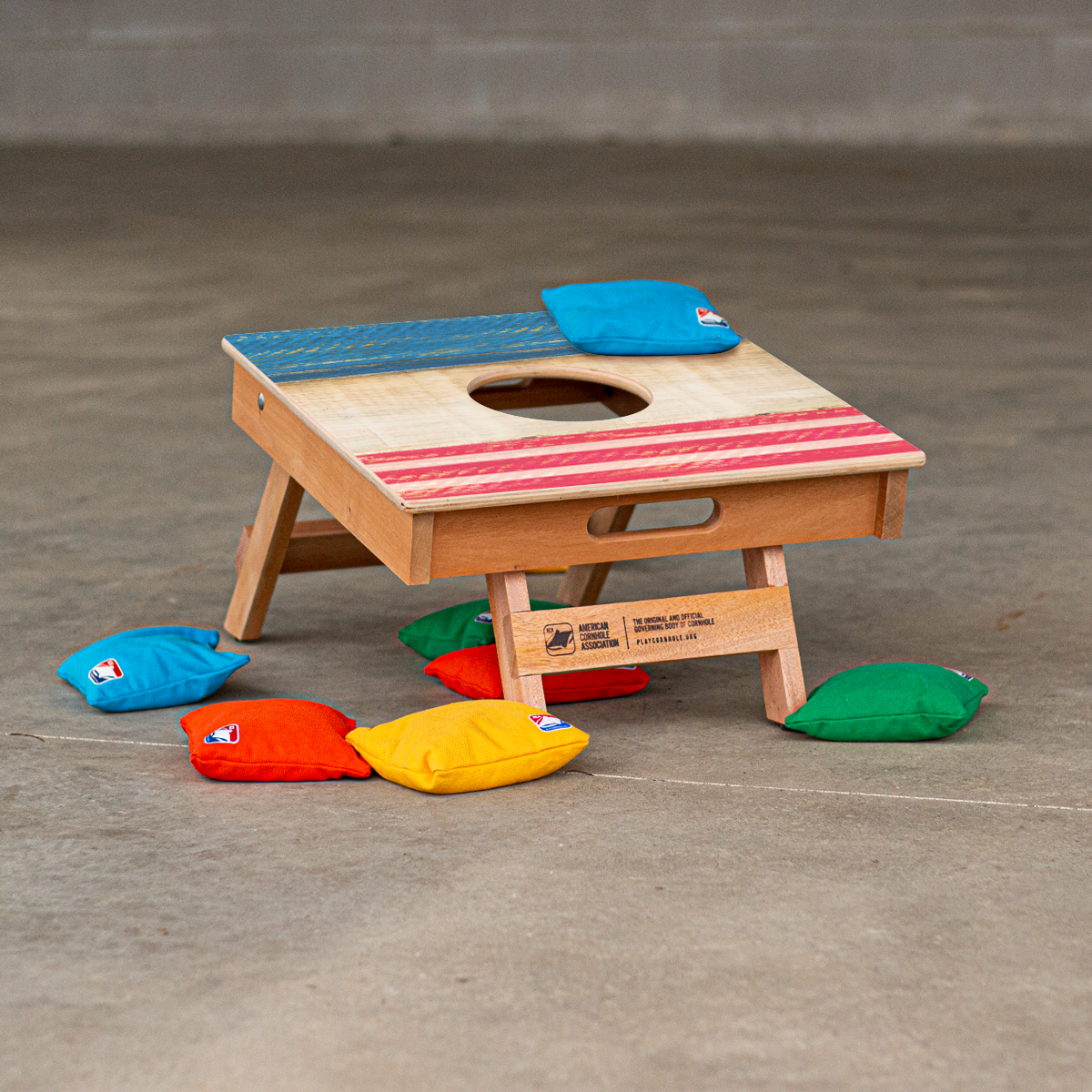 Patriotic Stripes Cornhole Airmail Box