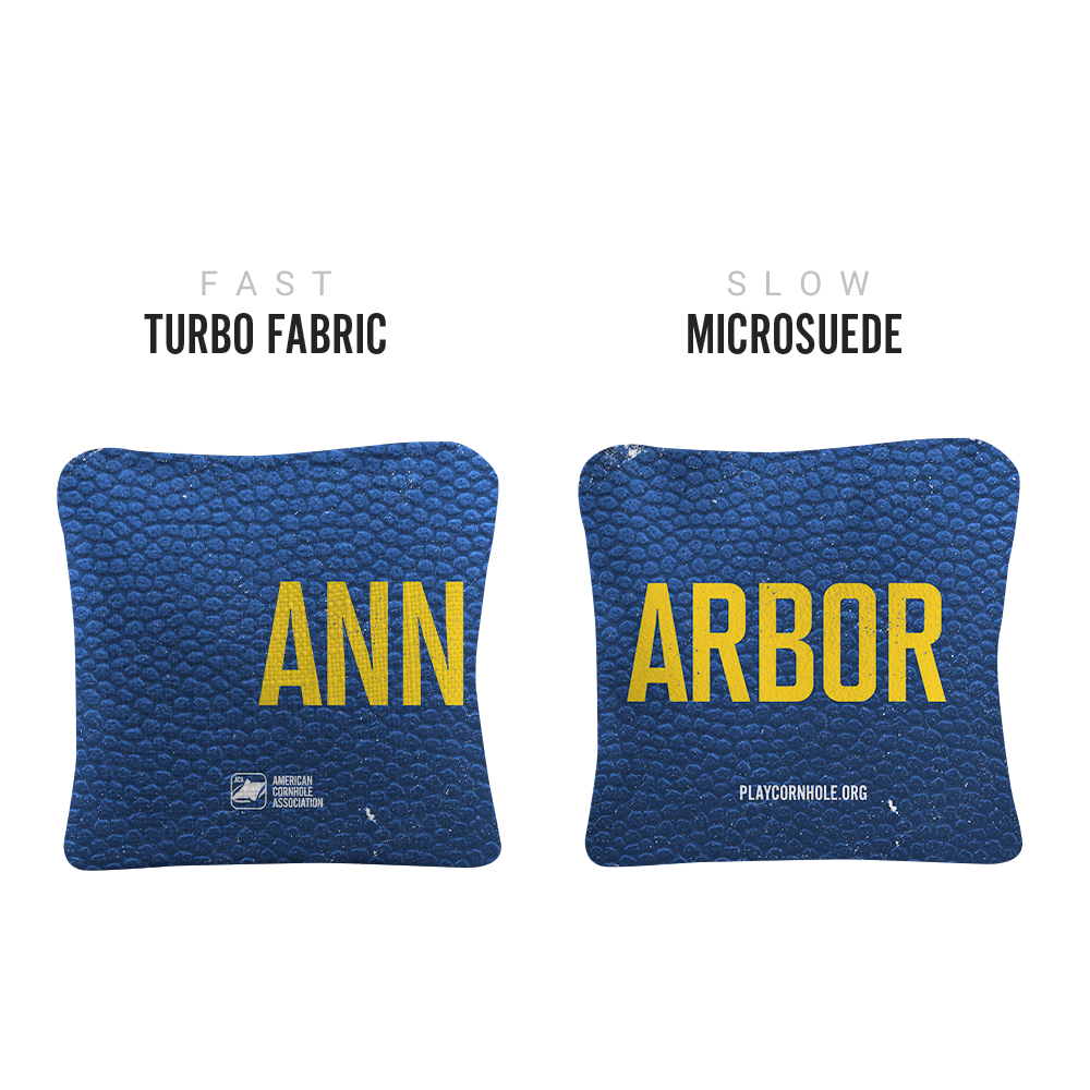 Ann Arbor Campus Gameday Synergy Pro Cornhole Bags