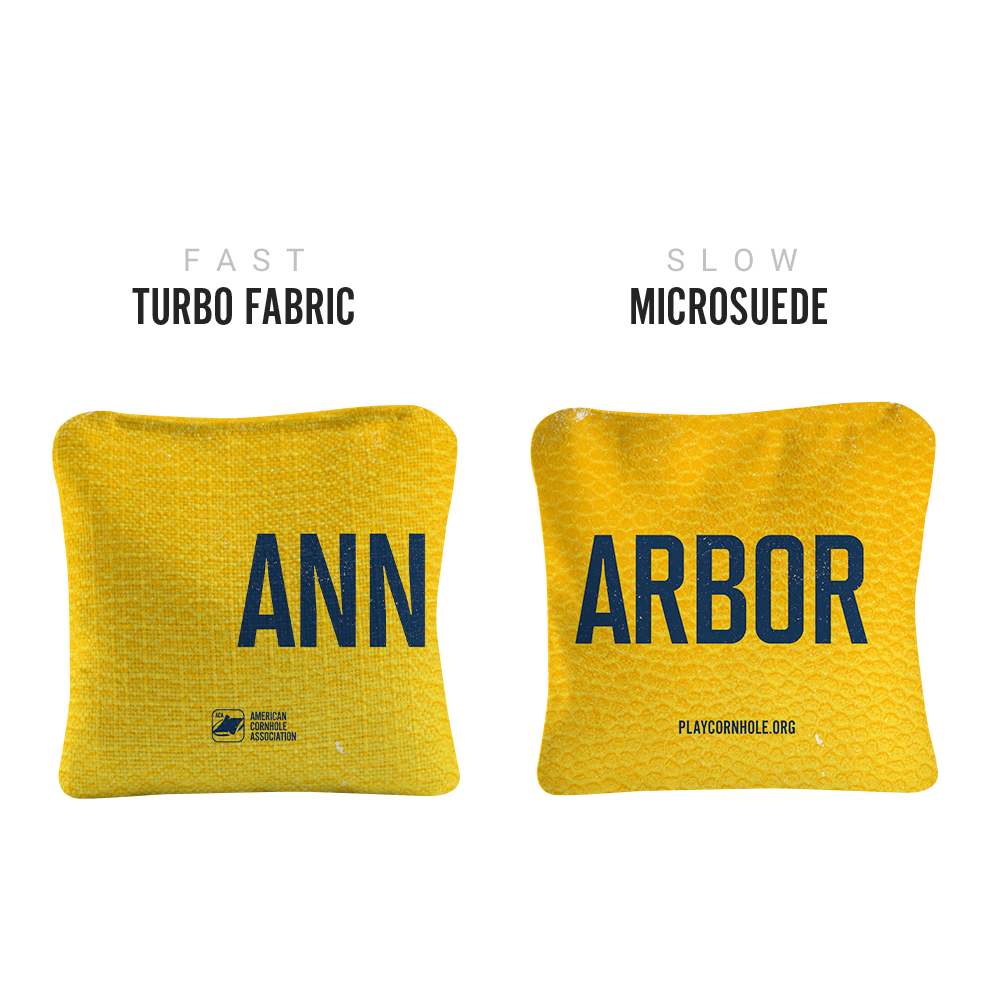 6-in Synergy Pro Gameday Ann Arbor Professional Regulation Cornhole Bags