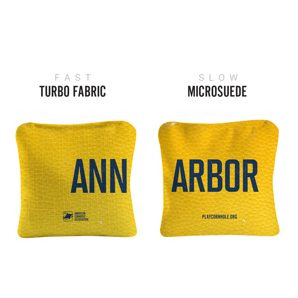 Ann Arbor Campus Gameday Synergy Pro Cornhole Bags