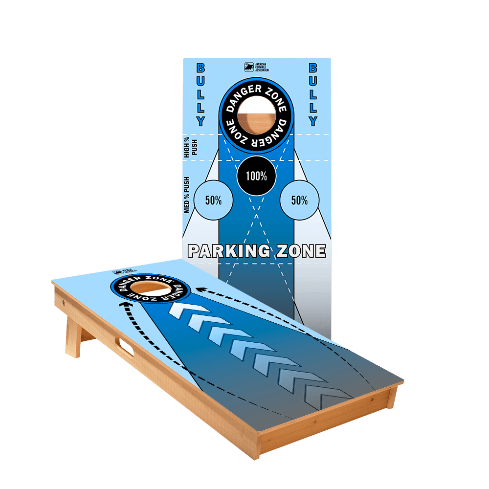 Blue Training Star Cornhole Boards, - American Cornhole Association