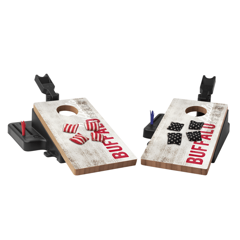 Buffalo Football Vintage Gameday Double Chuck Mini Cornhole Tabletop Game - 105790 - 14 | American Cornhole Association