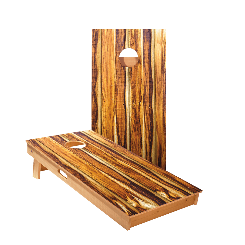 Burnt Wood Star Cornhole Boards - ACA - 000006 | American Cornhole Association