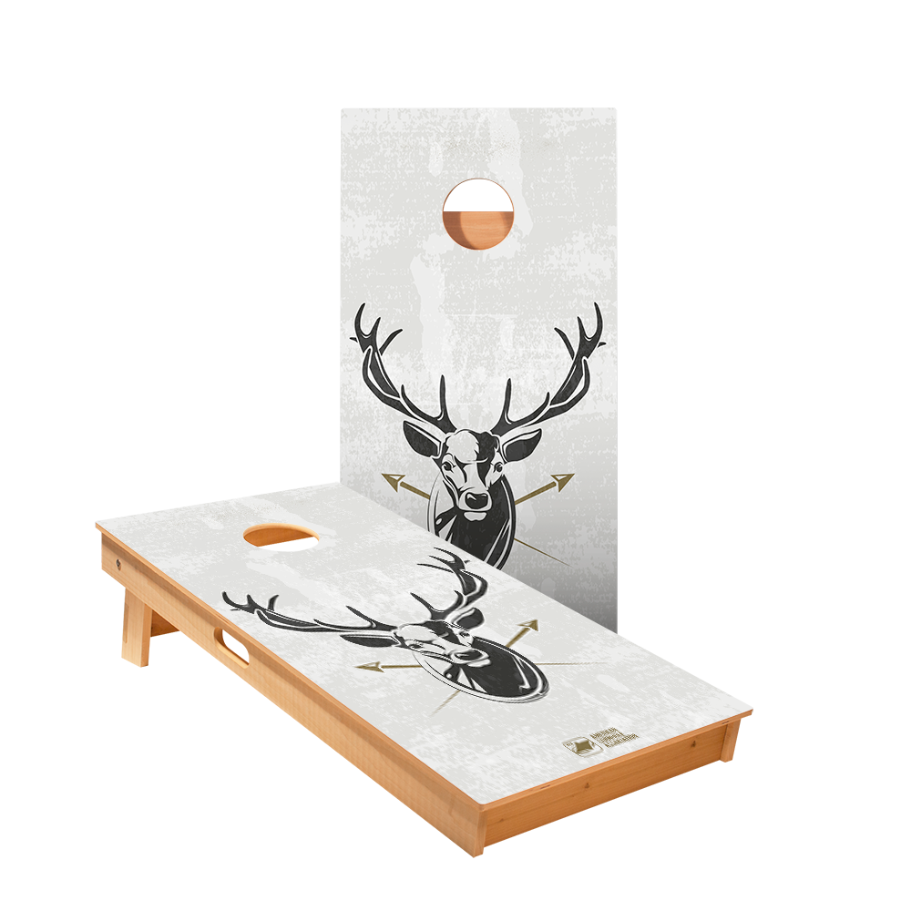 2x4 Star Deer Illustration Professional Regulation Cornhole Boards