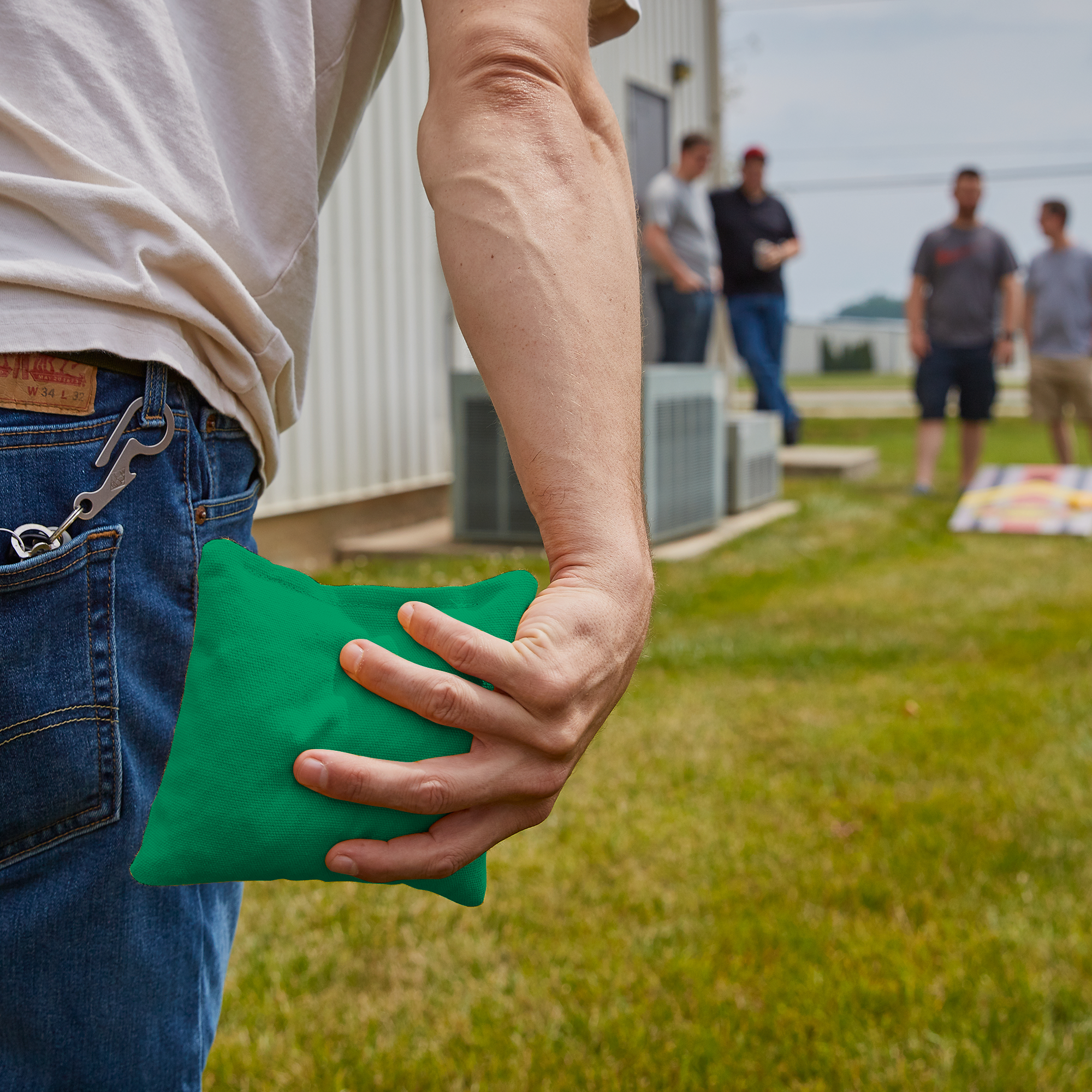 6-in Daily 66x Kelly Green Competition Regulation Cornhole Bags