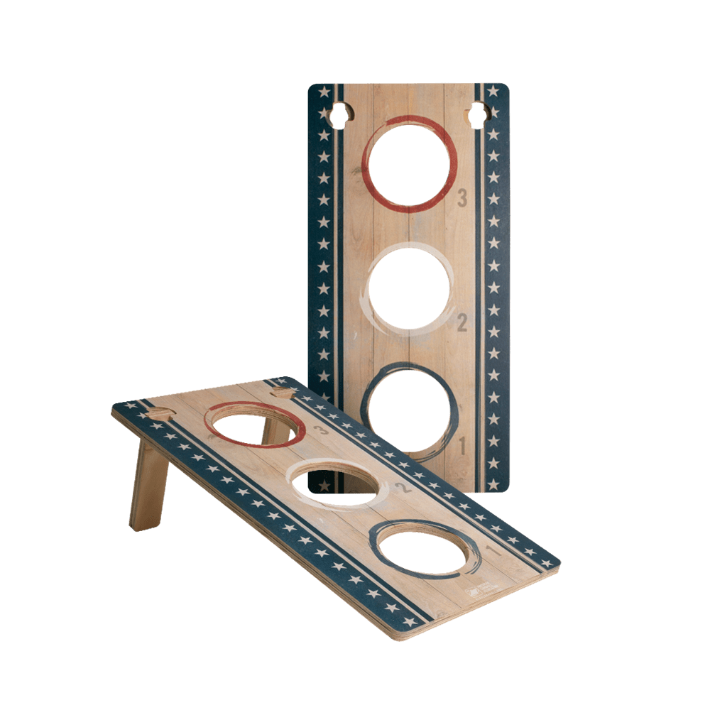 Patriotic Stripes Jamboree 3H Travel Cornhole Pong - 106882 - 417 | American Cornhole Association