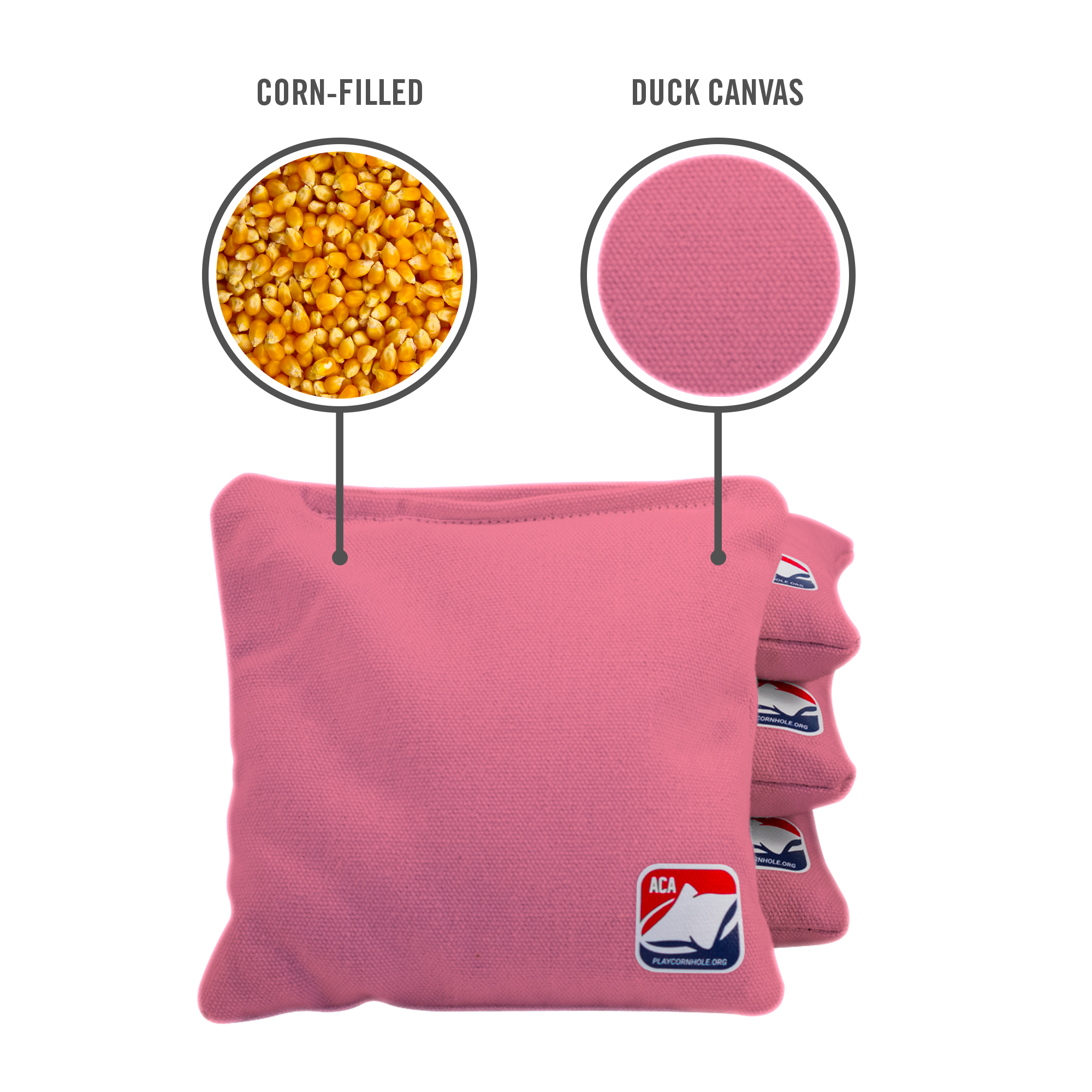 Pink Daily 66 Cornhole Bags